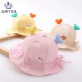 High Quality Love Decoration Baby Cute Bucket Hat Spring Autumn Thin 3-24 Month Summer Sun Shading Cotton Lovely Adjustable Hats.