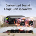 ZEALOT S32MAX Portable Bluetooth Speaker 20W IPX5 Waterproof Powerful Sound Box Bass Boost BT5.2 RGB Dual Pairing Connectivity. 