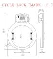 Bicycle Frame Lock SideKey Lever Tumbler Single Locking Mechanism (Made in india) Bicycle Accessories. 