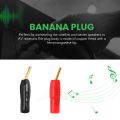 10-Pair 2mm Banana Plug Pin Screw Type, Audio Speaker Cable Connector Copper Gold Plated. 