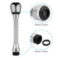 360° Rotating Flexible Kitchen Faucet Aerator Sprayer – Dual Mode Water Saving Tap Extension with Universal Adapter.