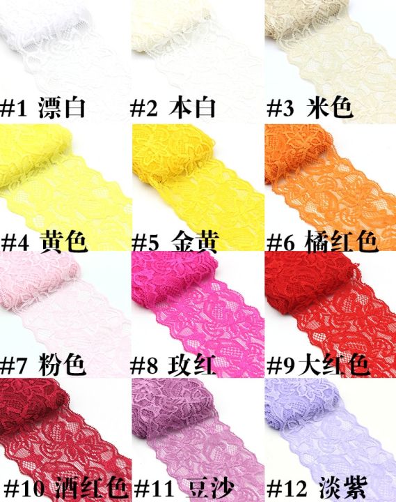 8cm%20Width%20Elastic%20Colorful%20Lace%20Ribbon%20DIY%20Handmade%20Crafts%20Supplies%20Apparel%20Sewing%20Fabric%20Garment%20Accessories%20White%20Lace%20Tape%20-%20Image%203