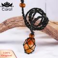 Carat Necklace Pendant Holder Hand-woven Empty Stone Holder Necklace Cord. 