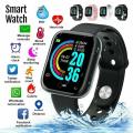 Smart Watch Y68+ Waterproof Bluetooth Sport Smart Watch, Fitness Wristband Men Pedometer Smart Band Bracelet - Watch - Watch.