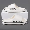 Cloud Slippers For Men Thick Sole Summer Beach Slides Bathroom Anti Slip Slipper Soft Sandals Ultra-Light Shoes Man Flip Flops. 