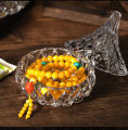 Nordic Style Mini Crystal Glass Jar with Lid - Decorative Storage.