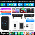 CarlinKit Carplay Smart TV Box Wireless Android Auto Quad-Core 3+32G AI Box Android 10 Wireless 3 in 1 Adapter for Youtube. 