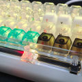 cmany comani non-engraved keycap word sticker transparent mechanical keyboard DIY blue, black, yellow, green, fog, white side engraved keycaps. 