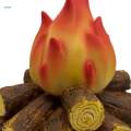 Flame Lamps Simulation Lamp Realistic LED Flame Effect Night Light Faux Fireplace Lantern for Living Room Desktop Ornament.