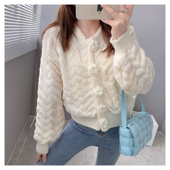 55%20Fashion%20Exquisite%20Flowers%20Sweater%20Coat%20Women's%20Knitted%20Cardigan%20Autumn%20and%20Winter%20New%20Korean%20Style%20Candy%20Color%20Short%20Fairy%20Top%20-%20Image%206