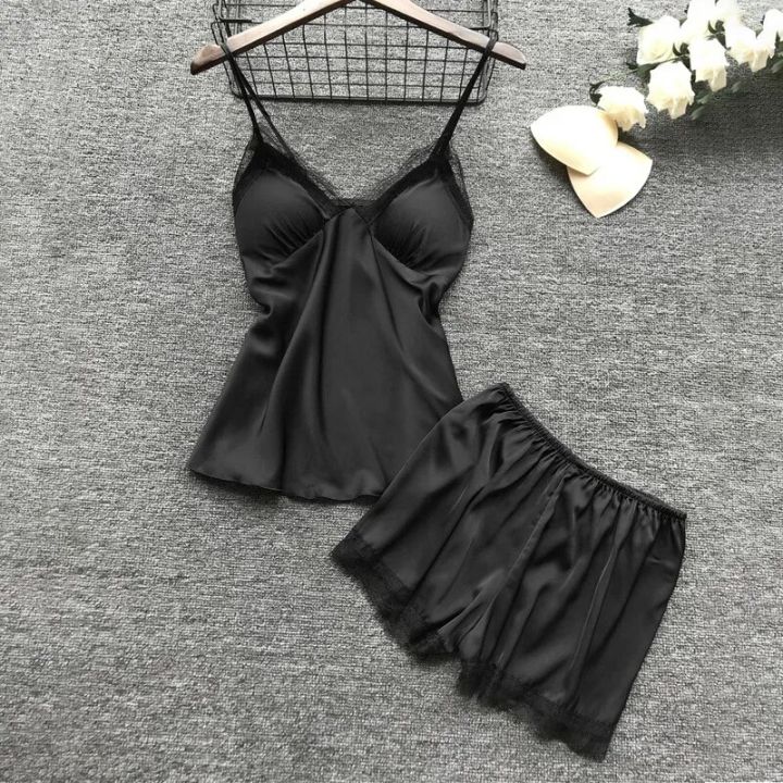 Long%20Sleeve%20Womens%20Pajamas%20Lace%20Lingerie%20Nightwear%20Underwear%20Sleepwear%204pc%20Suit%20Pajama%20Sets%20For%20Women%20Pijama%20Mujer%20-%20Image%204