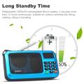 Rolton W405 FM Digital Radio Portable USB Wired Computer Speaker HiFi Stereo Rece-iver W/ Flashlight Display Support TF Music Play.