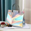 1pcs PVC Tote Bag Thick Handbag Waterproof Gift Bag Plastic Bag Clothing Bag Shopping Bag. 