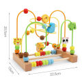Montessori Toys Baby Wooden Roller Coaster Bead Maze Toddler Early Learning Educational Puzzle Math Toy for Children 1 2 3 Years Luhuai CVC. 
