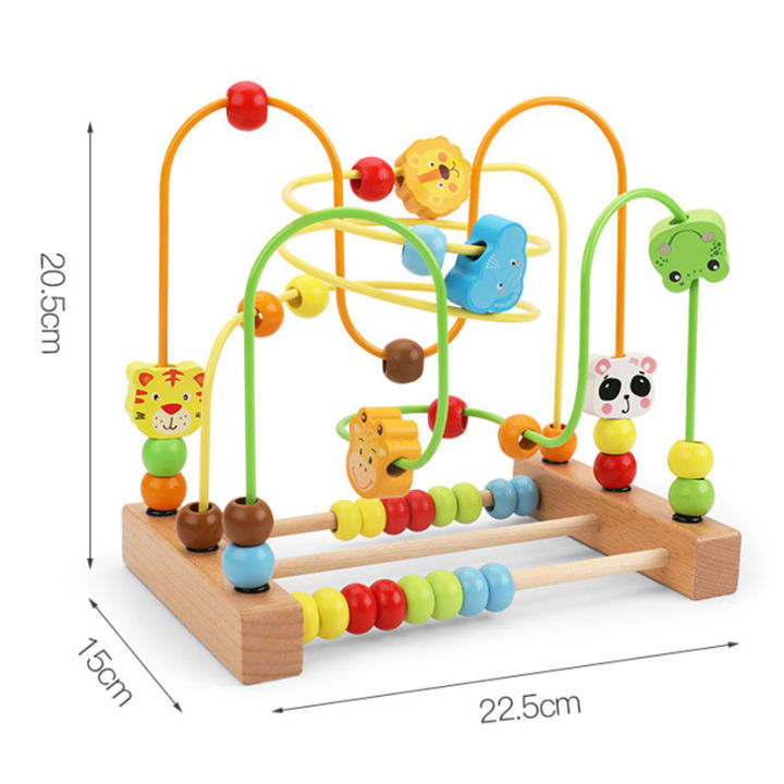 Montessori%20Toys%20Baby%20Wooden%20Roller%20Coaster%20Bead%20Maze%20Toddler%20Early%20Learning%20Educational%20Puzzle%20Math%20Toy%20for%20Children%201%202%203%20Years%20Luhuai%20CVC%20-%20Image%205