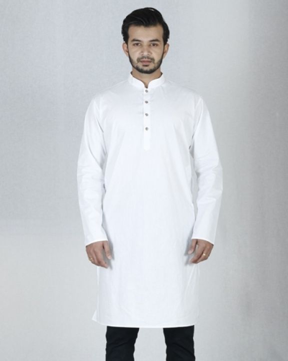 Cotton%20Panjabi%20for%20Men%20-%20White%20-%20Image%203