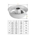 3 Sizes Aluminum Ring Cake Tin For Baking Small/Lager/Giant Donut Non Stick Savarin Mold Pan.