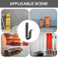 【support】 1/2Pcs Durable Wall Mount Clips Snowboard Storage Hook Wall Rack Stand Solid Steel Wall Hanger Home Garage Multifunctional Surfboard Holders. 