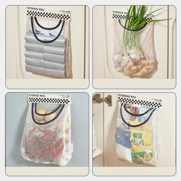 Elastic%20Mesh%20Storage%20Bag%20-%20For%20Kitchen%20Storage%20Fruits,%20Vegetables,%20Trash%20bag,%20Miscellaneous%20-%20Reusable%20,Free%20Wall%20Mounted,%20Self-Adhesive%20-%20Hanging%20Storage%20Mesh%20Bags%20-%20Image%205