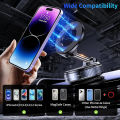 TIMACK® VACUUM SUCTION MAGNETIC BRACKET K007—— Car Phone Magnetic Stand Mechanical Vacuum Suction Cup Rotate 360° Magnetic Adsorption Bracket Navigation Universal Holder.