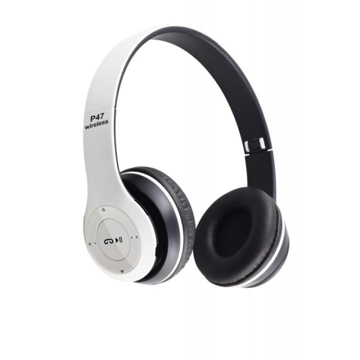 P47 Wireless Bluetooth Headphone white