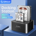 Orico 6629US3 Dual Bay 2.5 /3.5  SATA USB 3.0 HDD Enclosure With Docking Station. 
