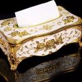 WHISM Europe Style Elegant Tissue Box Table Napkin Holder Noble a Tissue Holder Napkin Box Wipes Container for Napkins Paper.