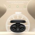 Tinzzi Painless Wear Ear Clip TWS Wireless Bluetooth Earbuds Handfree Headphones Noisce Cancelling Sport Stereo Gaming Earphones with Charging Box. 