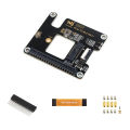 Waveshare PCIe To M.2 Adapter for Raspberry Pi 5, Supports NVMe Protocol M.2 Solid State Drive, HAT + Standard. 