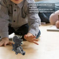 Dinosaur Riding Motorcycle, Simulation Inertia Dinosaur Motorcycle Exquisite Interactive for Kids over 3 Years. 