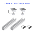 Solar Panel Mount Bracket Rails Clamp Fastening Module Mount Mounting PV Solar Power Supplies Trapezoidal Roof 30mm. 