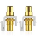 5-Pack Rca Keystone Jack Connector Socket Female Snap In Adapter Port Inline Coupler For Wall Plate. 