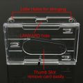 Horizontal Light Weight Clear ID Card Transparent Plastic Case Cover Card Holder Enclosed Oyster. 