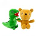 1Pc 19cm/7.84in Peppa Pig Kawaii Plush Toy Genuine High Quality Soft Stuffed Mr Dinosaur Cartoon Animal Key Chain Doll Kids Gift.