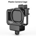 Ulanzi G9-4 Gopro 9 Plastic Camera Cage For Gopro Hero 9 Black Housing Case With Mic And Fill Light Cold Shoe Vlog Accessories. 