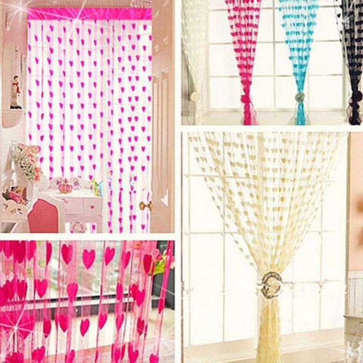 New String High Quality Heart Door Loving Curtain Window Pattern Tassel