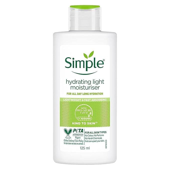 Simple Kind To Skin Hydrating Light Moisturiser Lotion 125ml