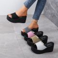 Sandals Summer 2023 New Women Slippers Wedges Platform Beach Flip Flops Trend High Heels Ladies Shoes Pumps Thick Slides Mujer.
