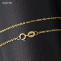 VOJEFEN Golden Bracelets For Women's Luxury Hand Jewelry Brand 18K Of Real Gold New In Mother kids Girls Chain Bracelet Fashion. 