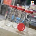 Good Quality 600Ml - 04 Pcs Glass Jar For Kitchen & Dining. Glassware Food Container With New Cap: Store Your Food Items Securely With This Set Of 4 High-Quality 600Ml Glass Jars. 