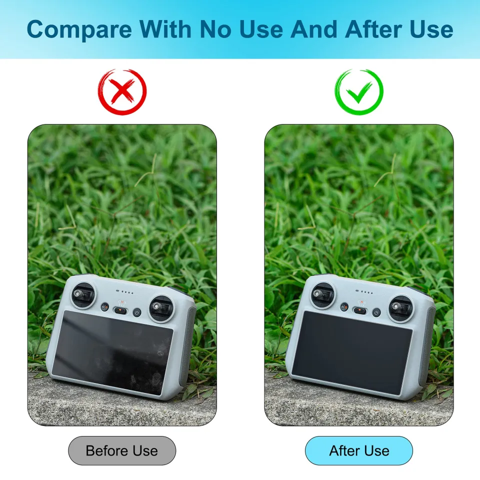 LKTOP 3 Pack Screen Protector For DJI RC/RC 2 Remote Controller - View #3