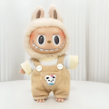 Blind Box Casual Backband labubu doll Macaron Labubu Pendant Doll Plaid.