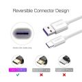 【original】 Vickmiu 5A USB Tipe C 0.3M/1M untuk C2 S9 S8 Huawei P30 Pro Pengisian Cepat Ponsel Charger Putih Kabel USB Pengisian.