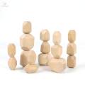 Wooden Sorting Stacking Balancing Stone Montessori Building Blocks Stacking Game for Children. 