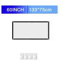 HD Projector Screen Projects & Accessories 60-100" 16:9 Simple Curtain Soft Portable High-definition Projector White Screen Home Outdoor Camping.