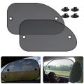 2Pcs 25.59X14.96 Inch Car Sun Shade for Side Window with Suction Cups.