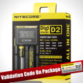 Nitecore D4 D2 New I4 I2 Digicharger LCD Intelligent Circuitry Global Insurance li-ion 18650 14500 16340 26650 Battery Charger. 