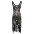 Women's 1920s Vintage Sequin Full Fringed Deco Inspired Flapper Dress Roaring 20s Great Gatsby Fall Cloths Dress Vestidos. 