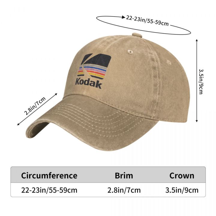 2022%20New%20Vintage%20Wash%20Kodak%20Photography%20Logo%20Baseball%20Caps%20Dad%20Spring%20Autumn%20Adjustable%20Sun%20Hat%20Casquette%20-%20Image%204
