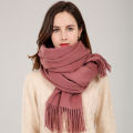 Winter 100% Wool Scarf For Women Brand shawls Thicken Warm Soft Scarves Winter Female Solid Shawls Wrap Pashmina Tassels Scarfs. 